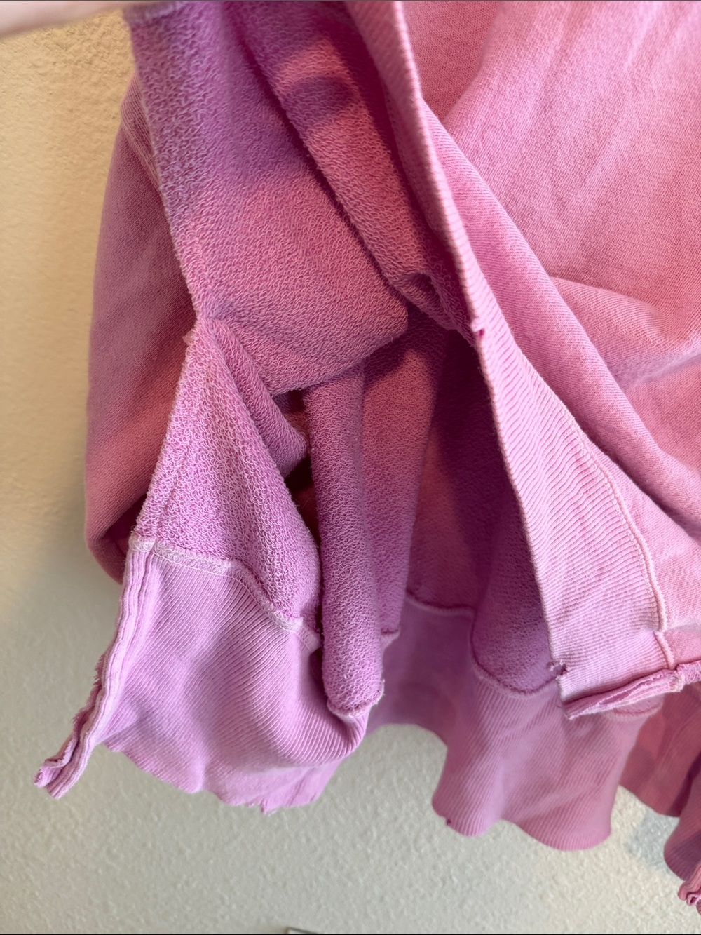 We The Free Pink Oversized Raw-Hem Sweatshirt - Picture 7 of 10